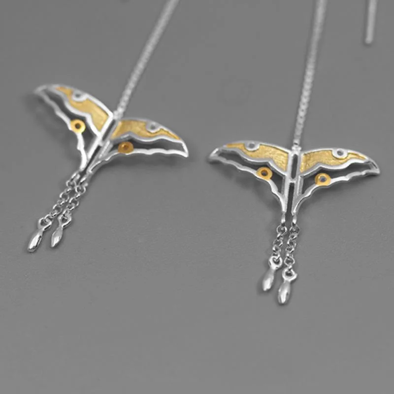 Женские серьги подвески с бабочками INATURE из стерлингового серебра 925 пробы модные