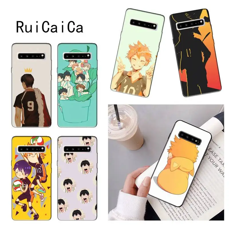 RuiCaiCa Haikyuu Hinata аниме волейбол на заказ мягкий чехол для телефона Samsung Note 3 4 5 7 8 9 10 pro