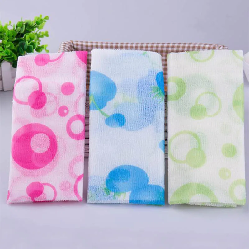 Mesh Foam Shower Towel Body Washing Clean Tool Nylon Cleaning Cloth Exfoliate Puff Scrubbing Bathroom Accessories | Дом и сад