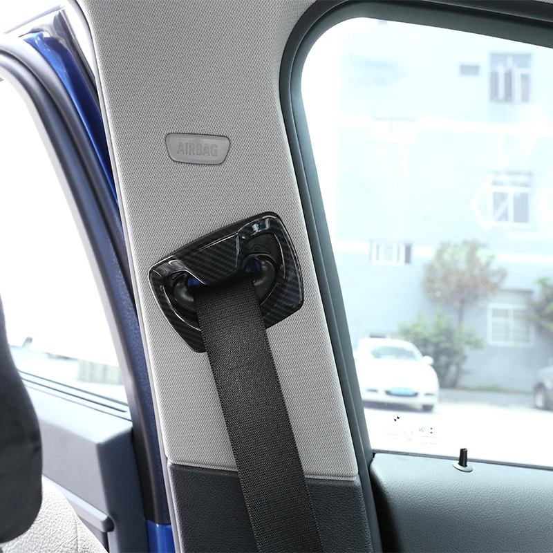 

Car Accessories 2Pcs Carbon Fiber ABS Chrome Car Safety Belt Cover Trim For BMW 3 Series F30 316i 318li 320i 2013-2018