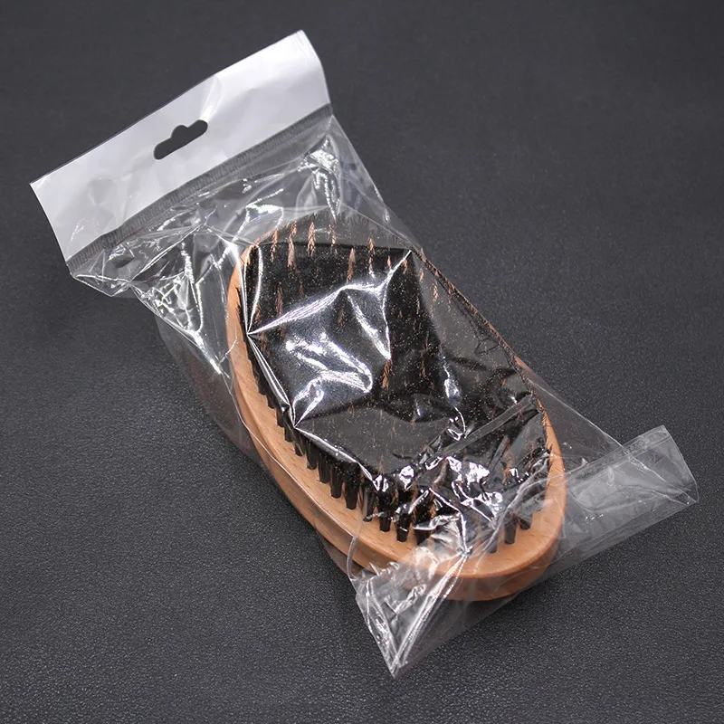 Щетка с щетиной для волос и бороды Антистатическая Расческа большой изогнутой