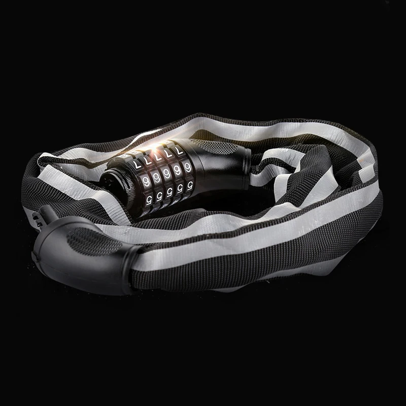 Велосипедный замок с цепью Противоугонный паролем для горного велосипеда