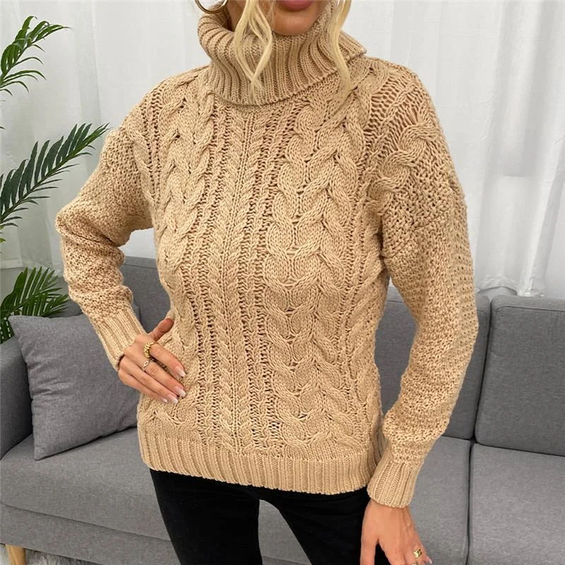 

Knitted New Women Sweater Lazy Elegant Basic Top Women Pullovers Streetwear Women's Sweaters 2021 Soft Chic Female Tops
