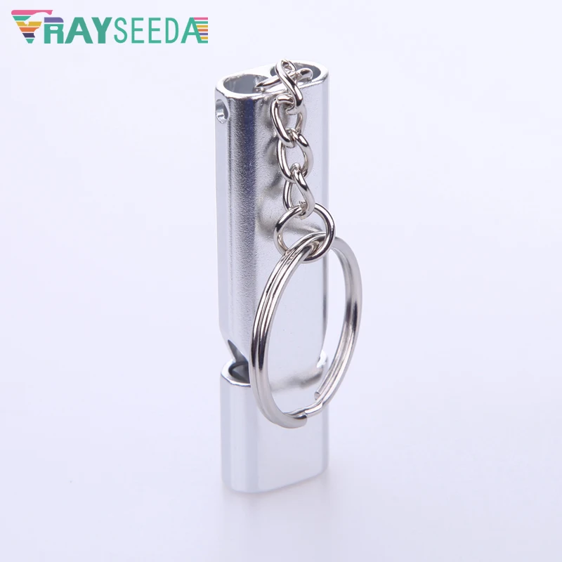 

High Decibel Emergency Survival Whistle With Keychain Keyring For Outdoor Camping Rescue Loud Gold Whistle First-Aid Devices