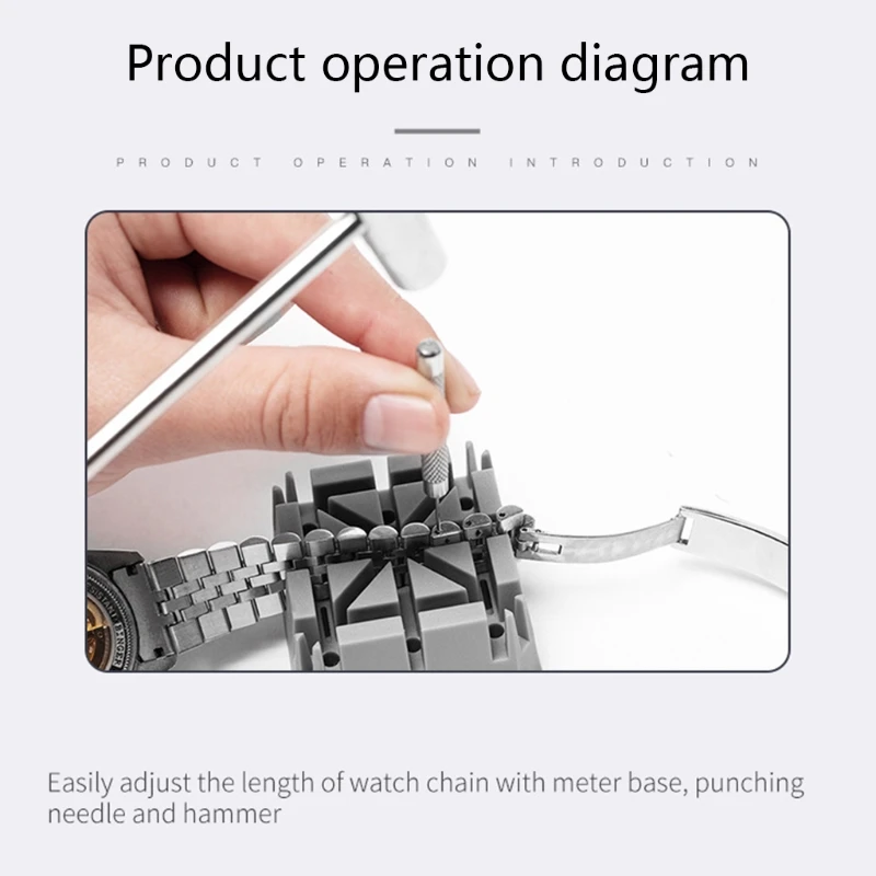 

69HB 150Pieces Stainless Steel Watch Handling Tool Set Disassembly Watch Accessories Tool Kit for Watch Band Battery Changing