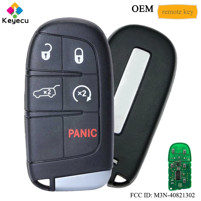 KEYECU OEM смарт ключ без ключа дистанционный 5 кнопок FOB для Jeep Grand Cherokee 2014 2018 FCC ID: M3N