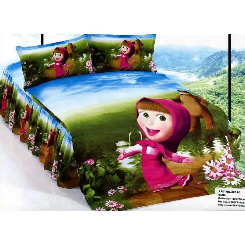 Комплект постельного белья детский camomilla Маша и Медведь|Комплекты белья| |