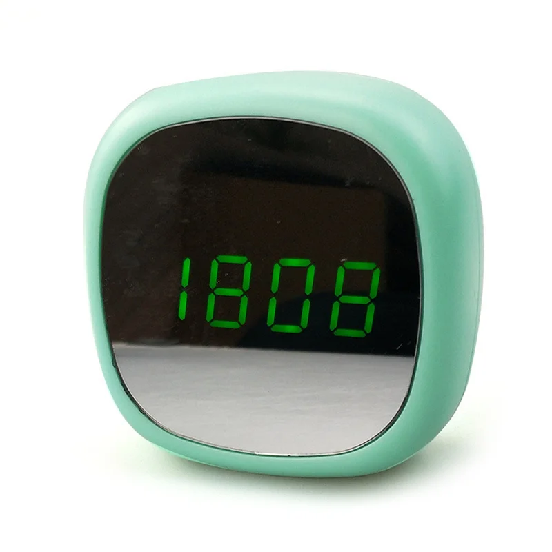 Зеркальные часы-будильник со звуковым сигналом мульти-Функция светодиодный