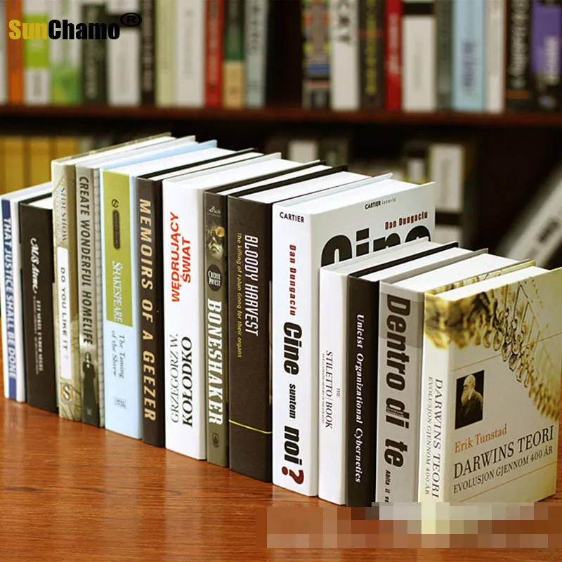 

Fake Book Decoration Book Simple Modern English Simulation Book Model Model Room Soft Decoration Desktop Decoration