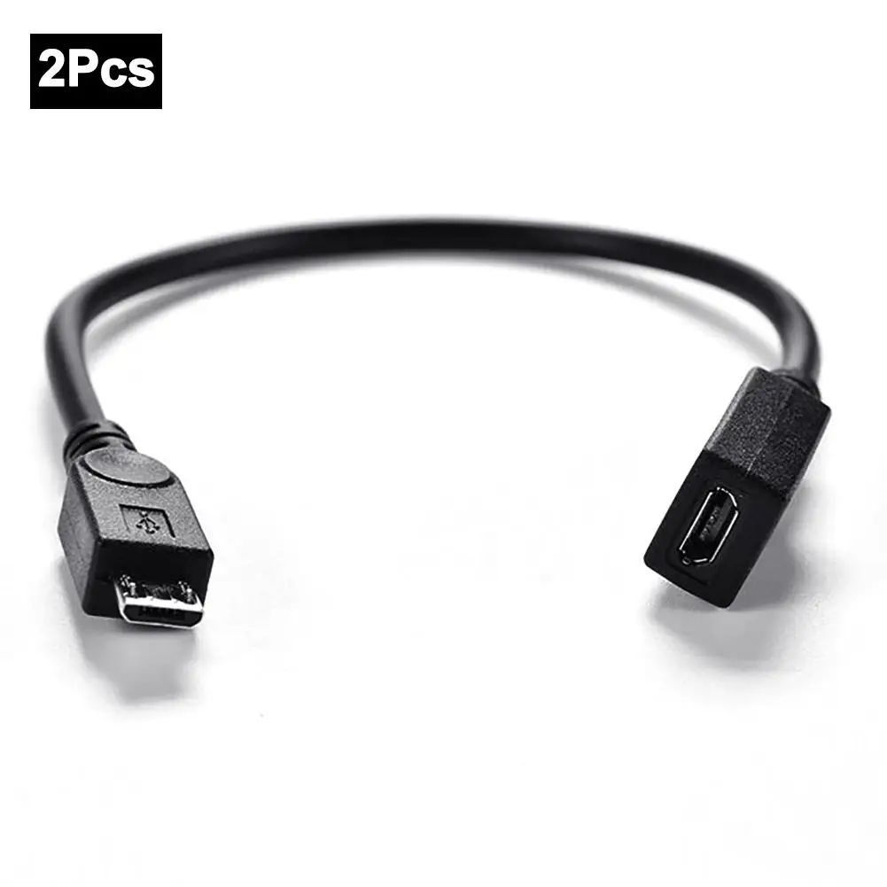 2 шт. 480 Мбит/с Micro USB 0 Тип B Мужской и Женский M/F удлинитель провода кабель для