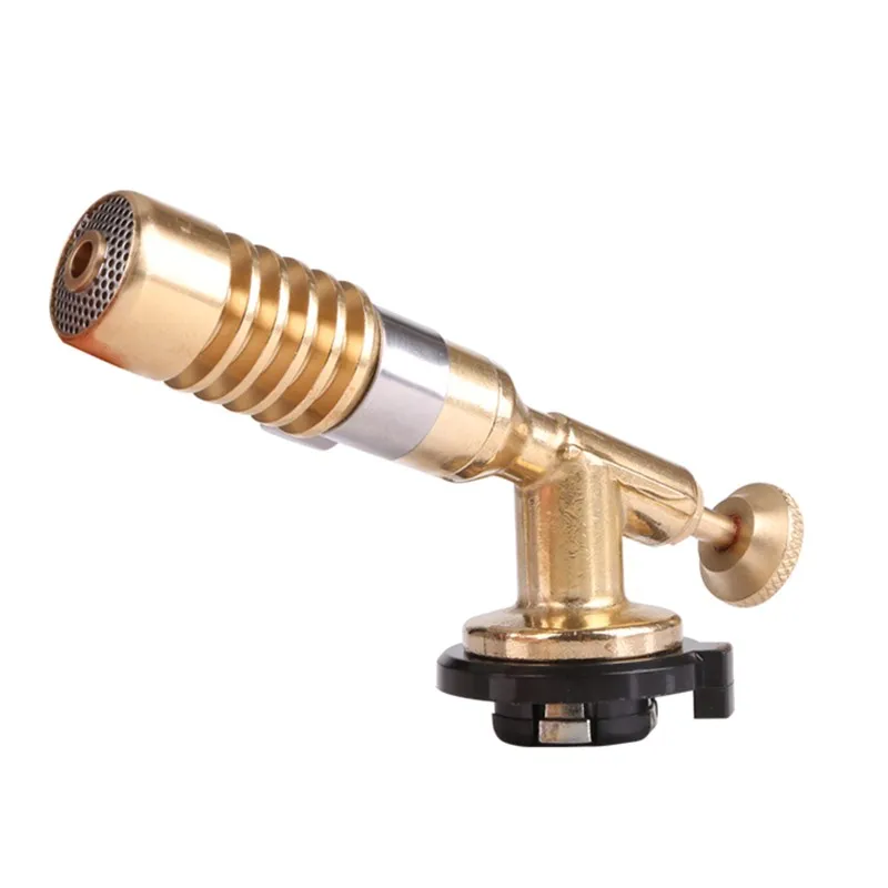 Газовый фонарь пистолет с пламенем медным Бутан газовая горелка зажигалка