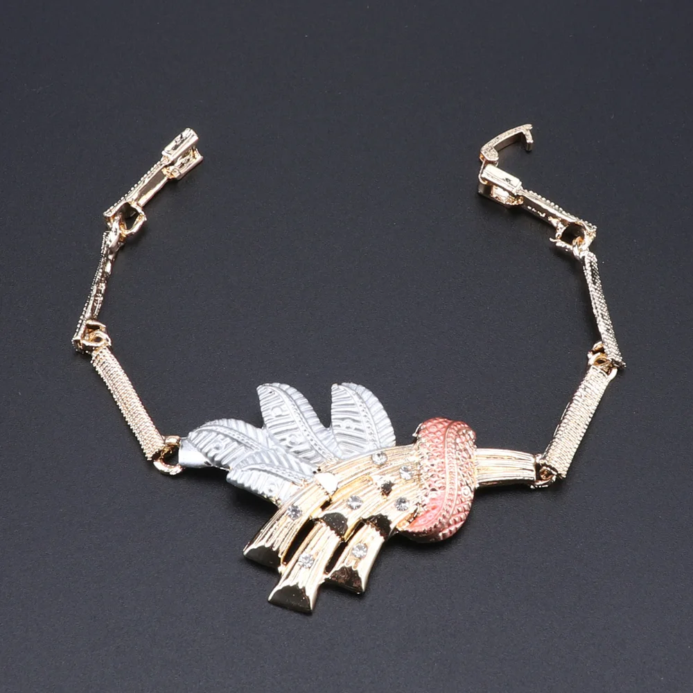 Крупные ожерелья и серьги с африканскими бусинами золотого цвета ювелирные