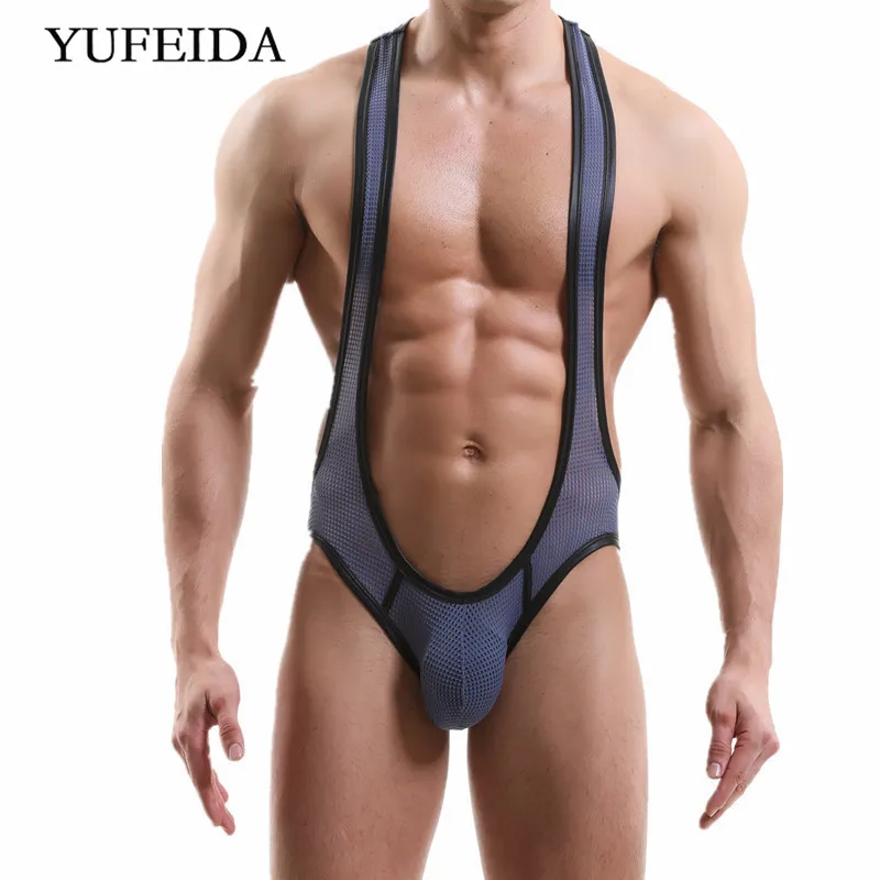 

Sexy Mens Onesies Gay Erotic Jumpsuits Wrestling Singlet Leotard Backless Thongs Underwear One-Piece Pajamas Bodysuits Sleepwear