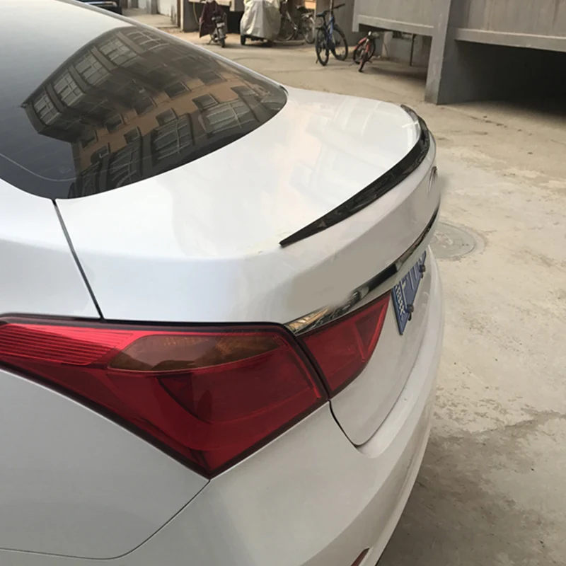 1.5М Автомобильный задний крыша багажник Спойлер крылья Губа отделочная наклейка Комплект Цвет углеродного волокна Мягкий Универсальный