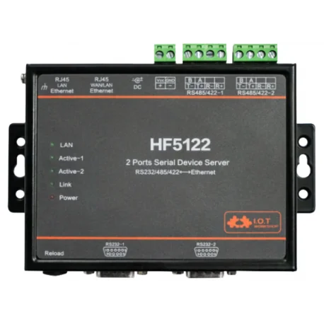 Промышленный последовательный преобразователь передачи данных с 2 портами без