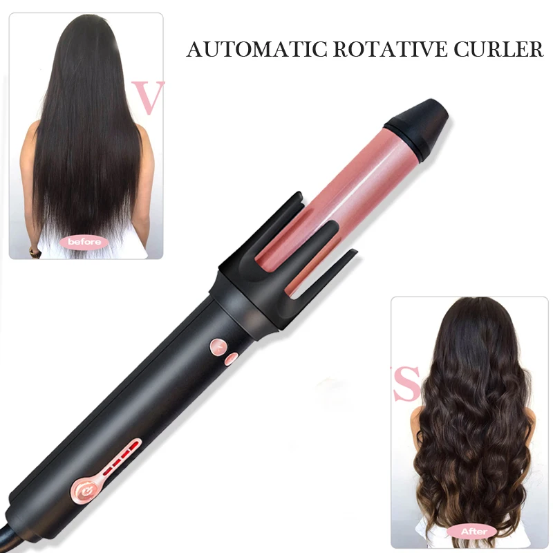 

Automatic Curler Electric Curling Iron 360 Rotating Ceramic Constant Hair Wave Wand Styling Tool Hair Iron Hair Curlers Rolllers