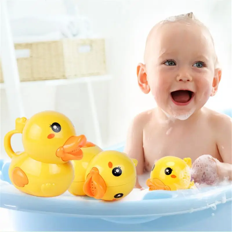 

Cute Duck Watering Can Bath Toy Wash Hair For Baby Kid Beach Pool Shower