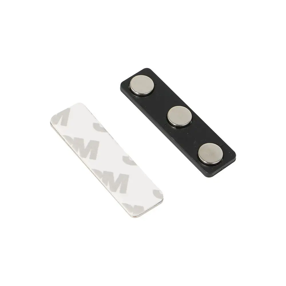 10pcs name badge magnet Metallic Metal Strong Magnetic Badge Fastener Holder Card Tag Name ID Tag - Цвет: A