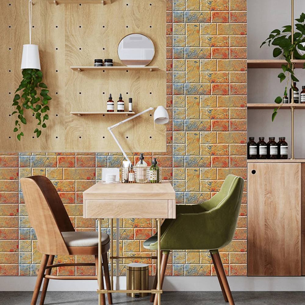 12 шт. водостойкие самоклеящиеся Стикеры в виде имитации кирпичной плитки | Дом и