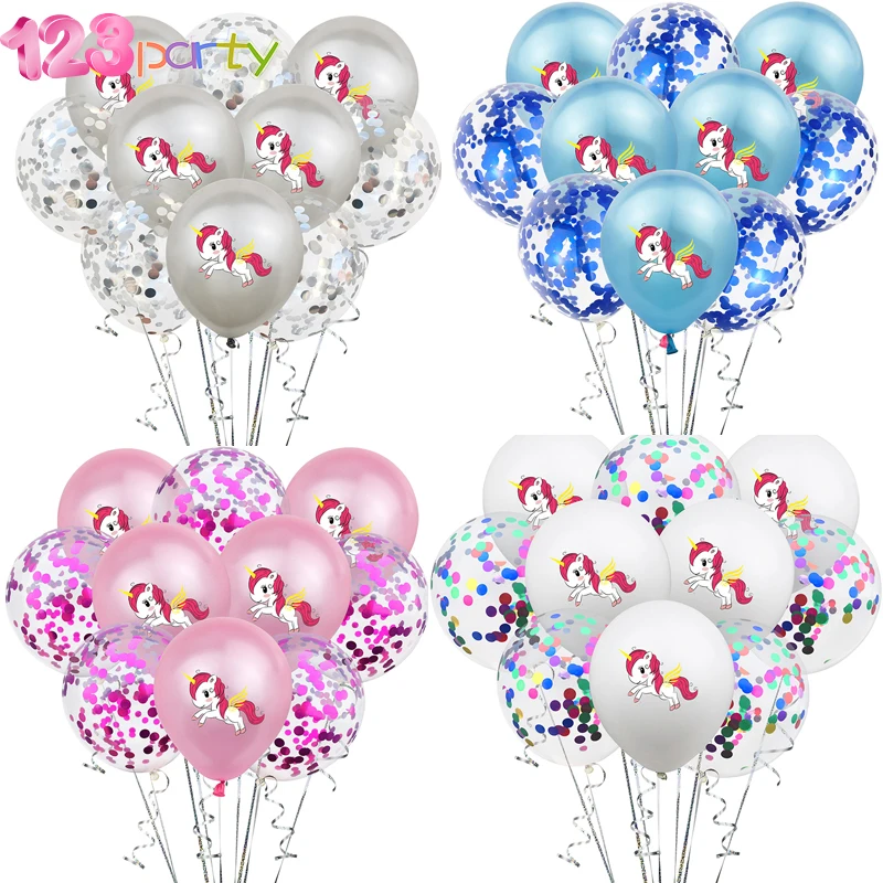 10 шт. Единорог конфетти для воздушного шара латекс балон вечерние украшения