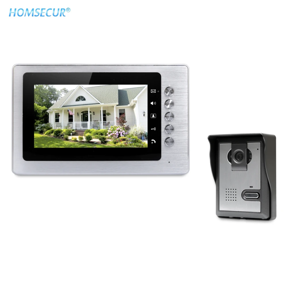 HOMSECUR 7 дюймовый Свободные Руки Видеодомофон Система Вызова с Режимом Отключения