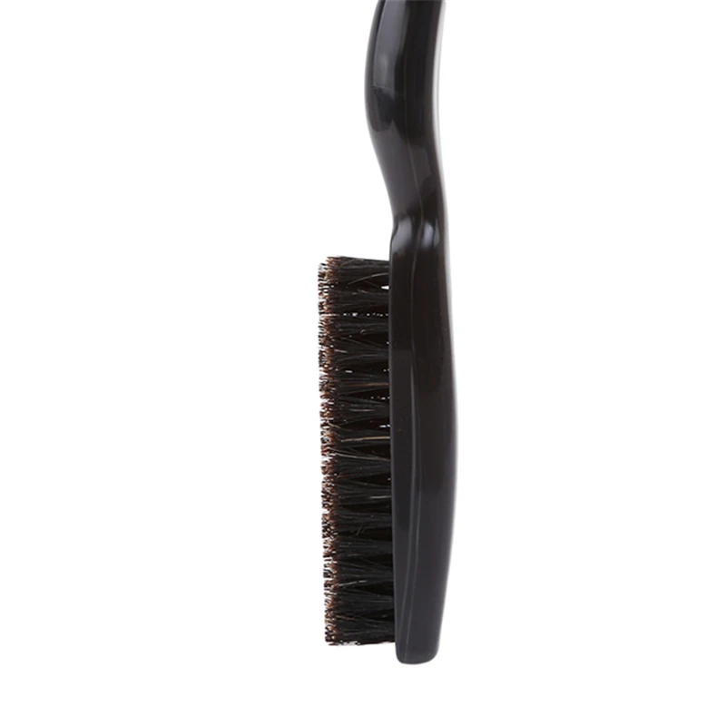 

1Pc Salon Comb Hair Teasing Brush Three Row Natural Boar Hair Hair Comb Women And Men Hair Brush Tools