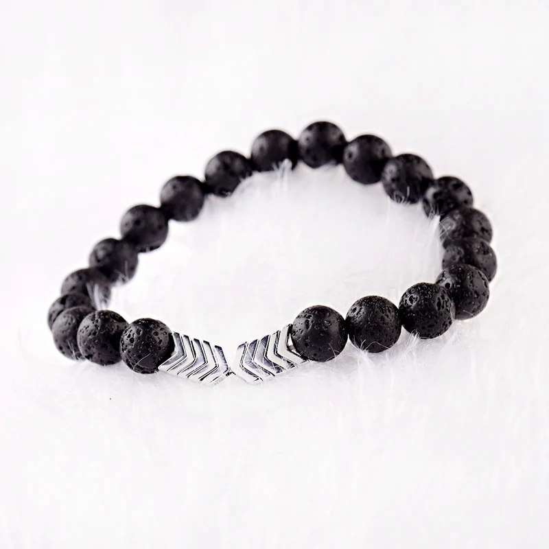 Камень из вулканической лавы диффузор эфирного масла браслеты браслет
