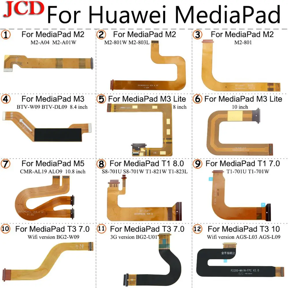 JCD Новый T3 для гибкого кабеля ЖК дисплея Huawei MediaPad M2 M3 Lite M5 T1 10 AGS L03 L09 дисплей и