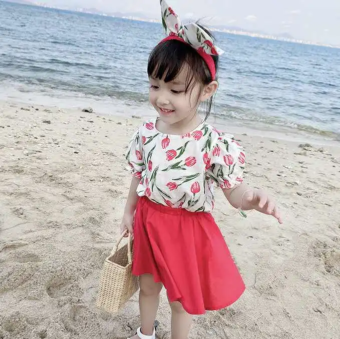 Летние костюмы для девочек 2020 летние платья в западном стиле женские из двух