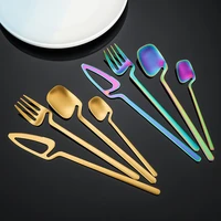 cutlery kitchen utensils sets tableware complete stainless steel gift golden dinnerware geschirr set utensils for kitchen