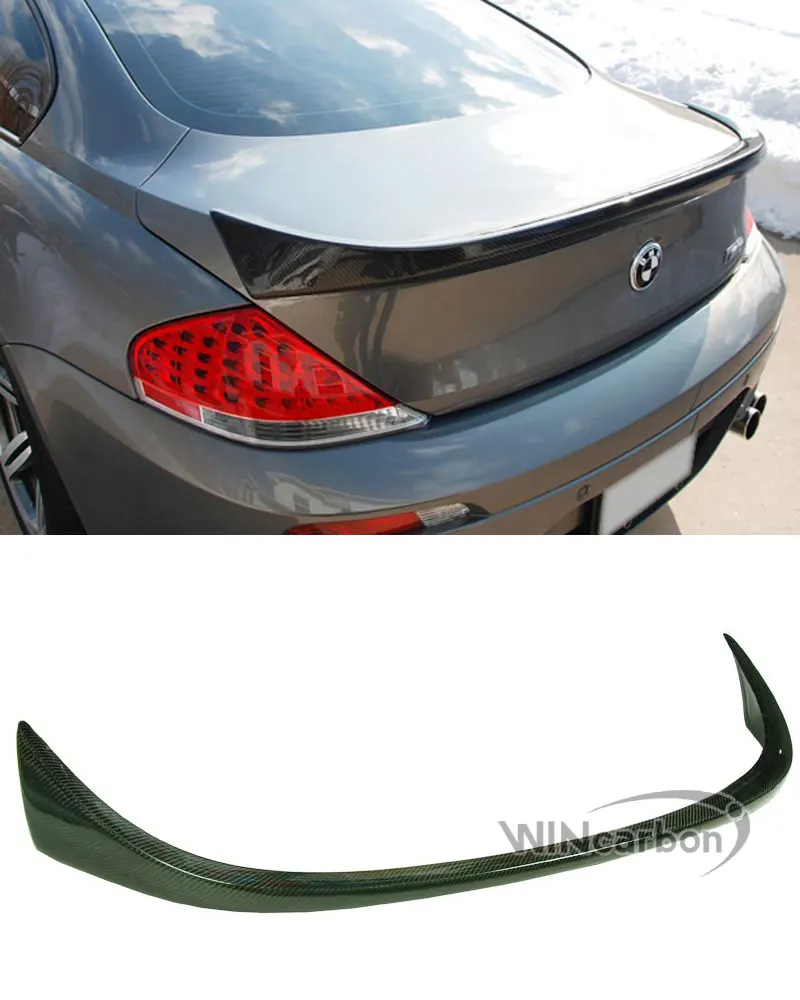L образный спойлер для багажника из натурального углеродного волокна BMW 6 серии E63