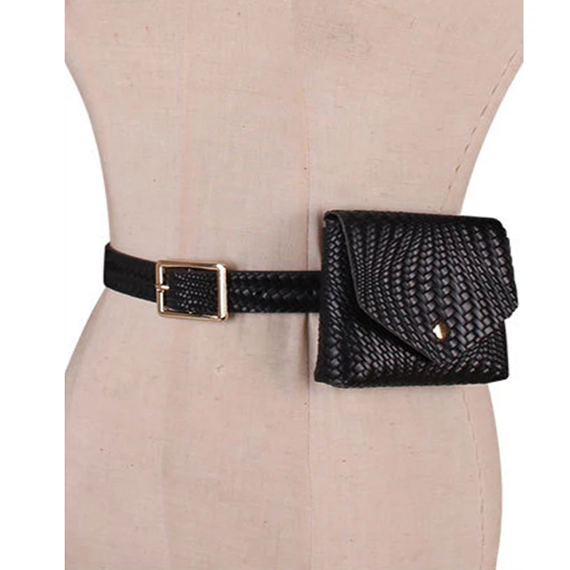 Поясная Сумка из ПУ кожи для женщин забавная миниатюрная клетчатая Сумочка