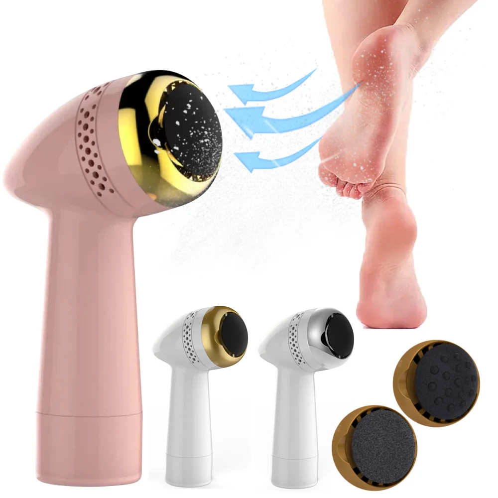 

New Electric Pedicure Smooth Machine Callus Remover USB Charge Foot for Heels Grinder Files Absorbing Portable Clean Care