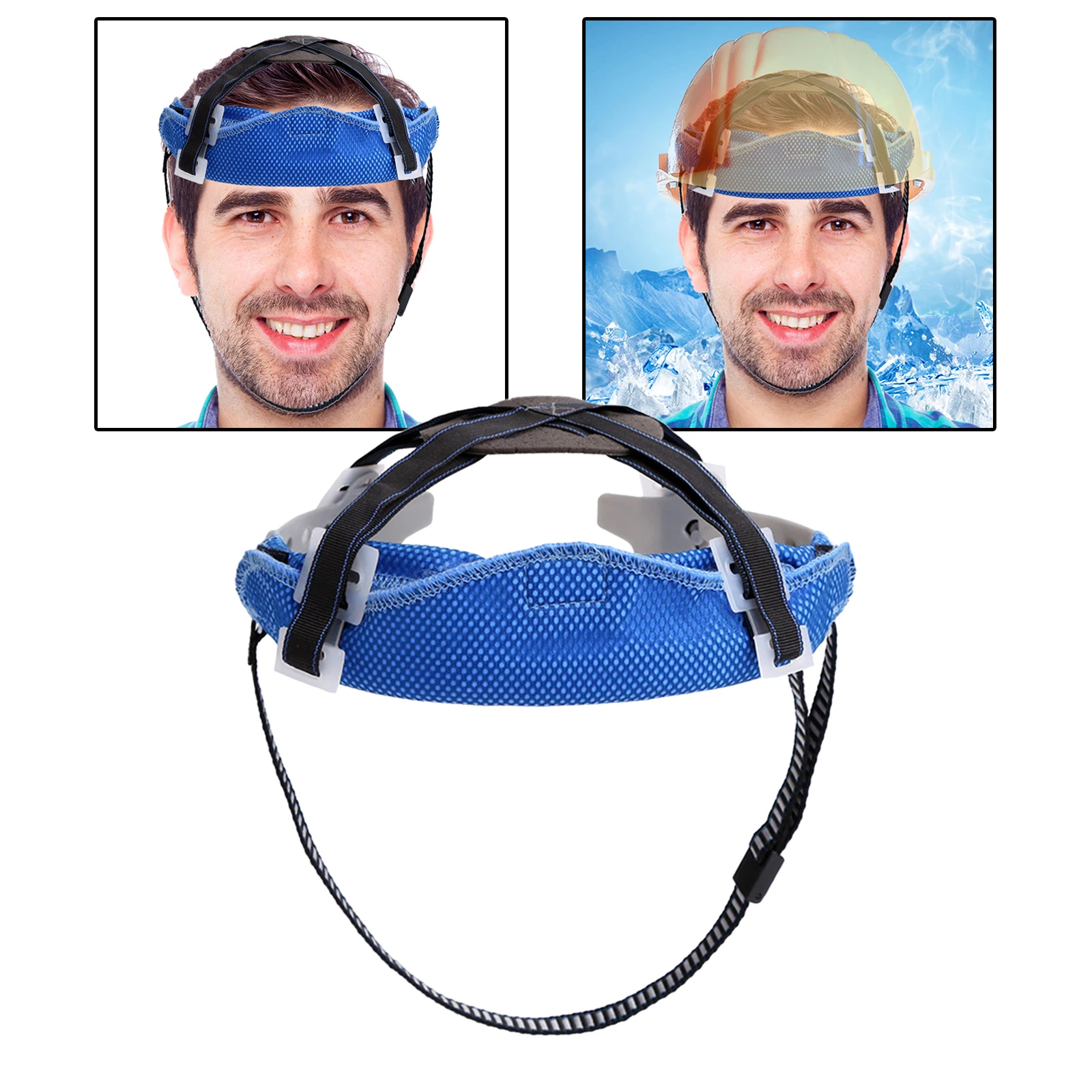 Охлаждение PVA холодная ткань твердый головной убор Sweatband лайнер полоса холодное