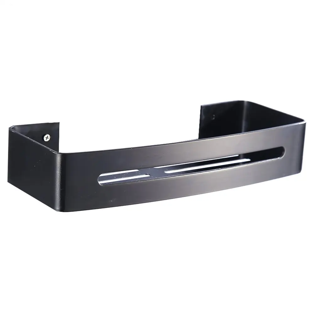 Алюминиевая Полка для ванной комнаты настенная полка хранения крючок простая