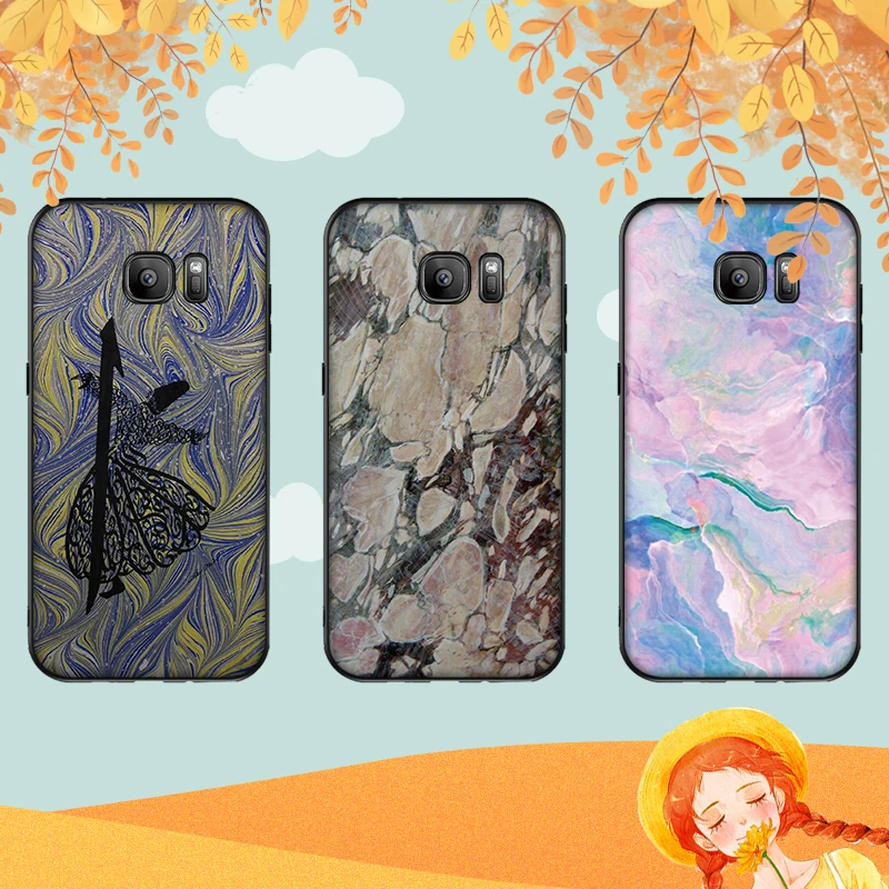 Мрамор Мягкий силиконовый чехол для телефона samsung A3 4 5 6 Plus 7 8 910 20 30 40 50 60 70 2018 M40 J6