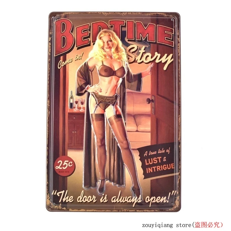 20x30 Cm Beauty Vintage Tin Sign Metal Plaques Art Wall Poster Decor for Home Bar Pub Garage Cafe Restaurant | Дом и сад