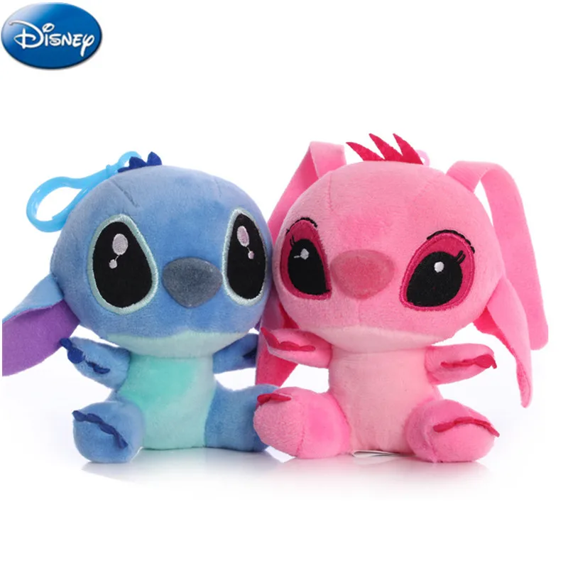 

12cm Disney Lilo & Stitch Plush Doll Anime Cartoon Action Figure Stuffed Keychain Pendant Kawaii Girl Boy Toy Gifts