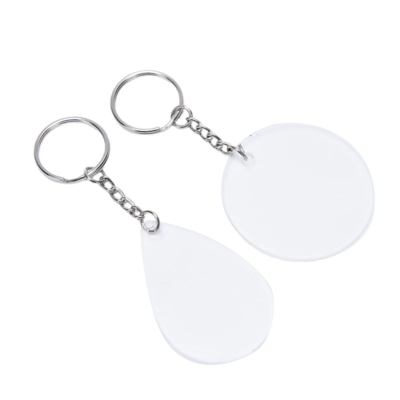 

Acrylic Transparent Circle Discs Set Key Chains Clear Round Acrylic Keychain Blanks Keychain For DIY