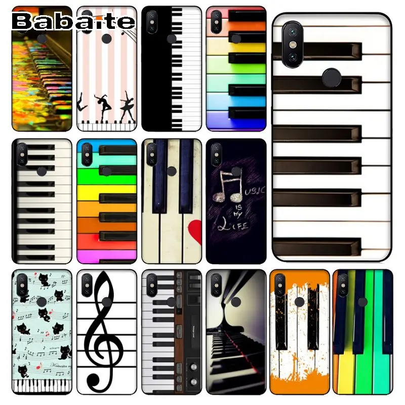 Клавиши Пианино музыкальный подарок новоприбывшие черная сотовый Чехол для