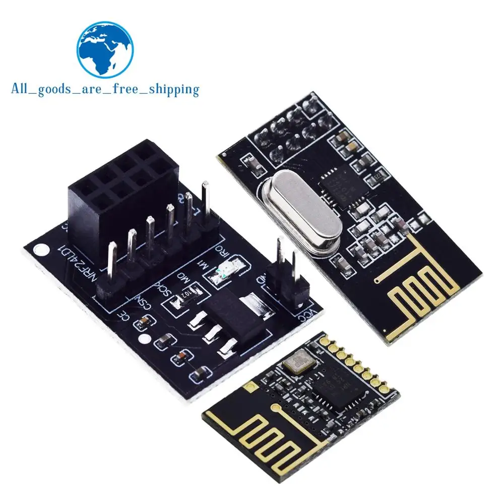 Завеса NRF24L01+ беспроводной модуль передачи данных 2,4G/NRF24L01 Обновление версии 2 Мбит/s NRF24L01 гнездо адаптера пластины доска