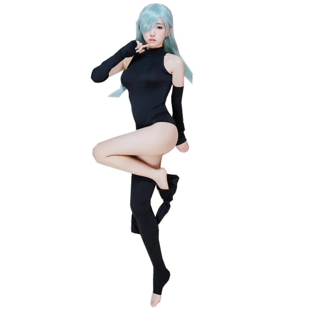 Новый аниме Seven Deadly Sins Elizabeth косплей костюм Nanatsu no Taizai весь комплект черные