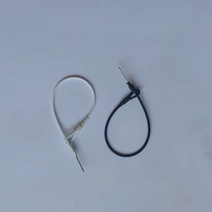 HOUZE,10000 шт.лот, Проволочная петля безопасности для штырька черногобелого цвета для мини-бирки EAS, системы предотвращения потери, борьбы с магазином