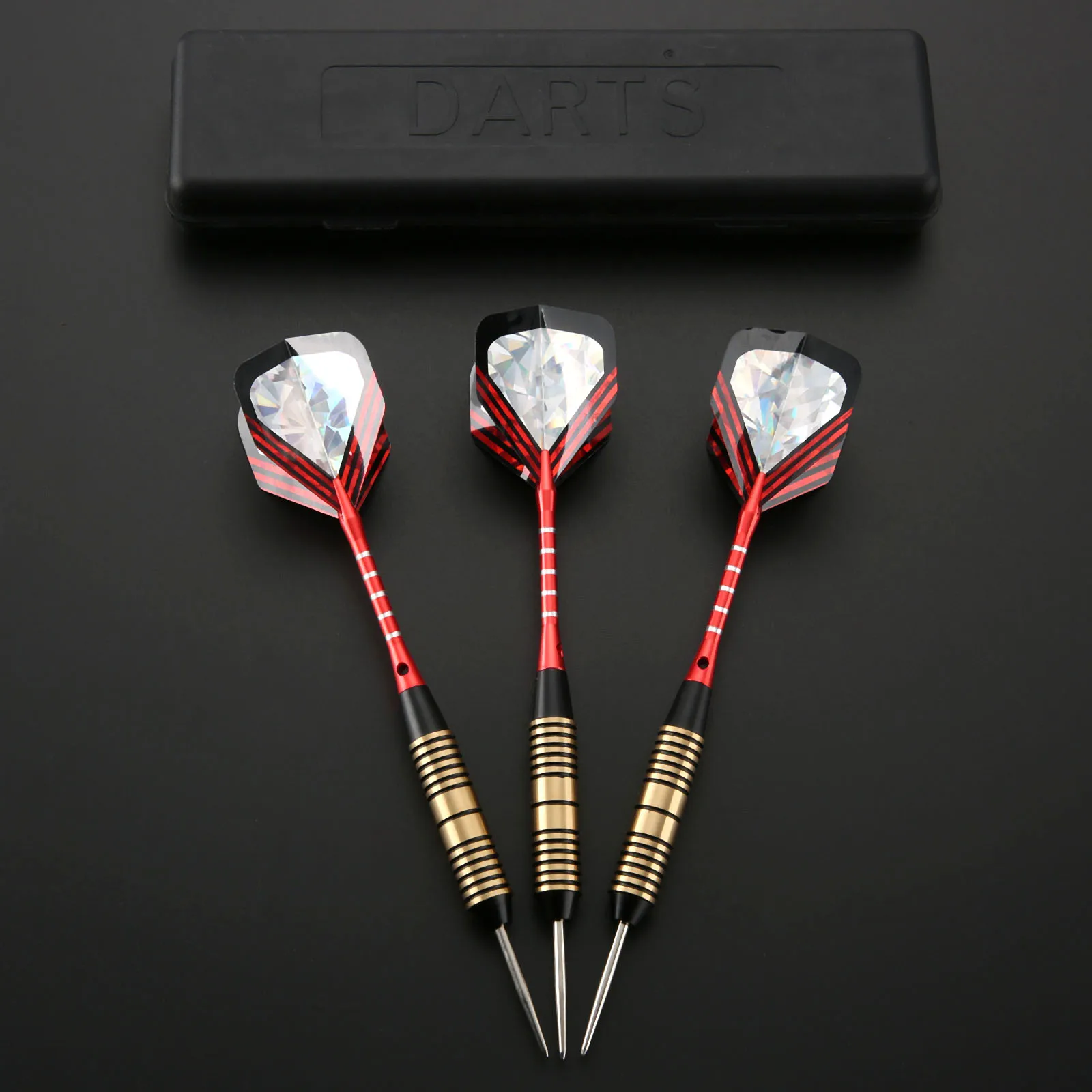 

HQ 26g Dart Sets Brass Steel Needle Tip Darts with Case Box Aluminum+ Plastic Shafts Nice Dart Flights 26 Grams Dardos New