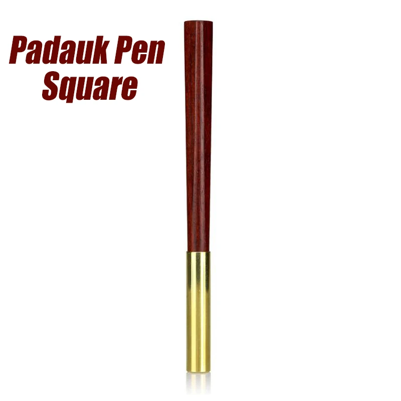 Padauk Pen Square Новая Винтажная антикварная ручка для нанеения татуировки бисер переплетение Длинный кисточкой Китайский стильный металлический традиционная книга марка школьные офисные принадлежности - Цвет: Padauk Pen Square