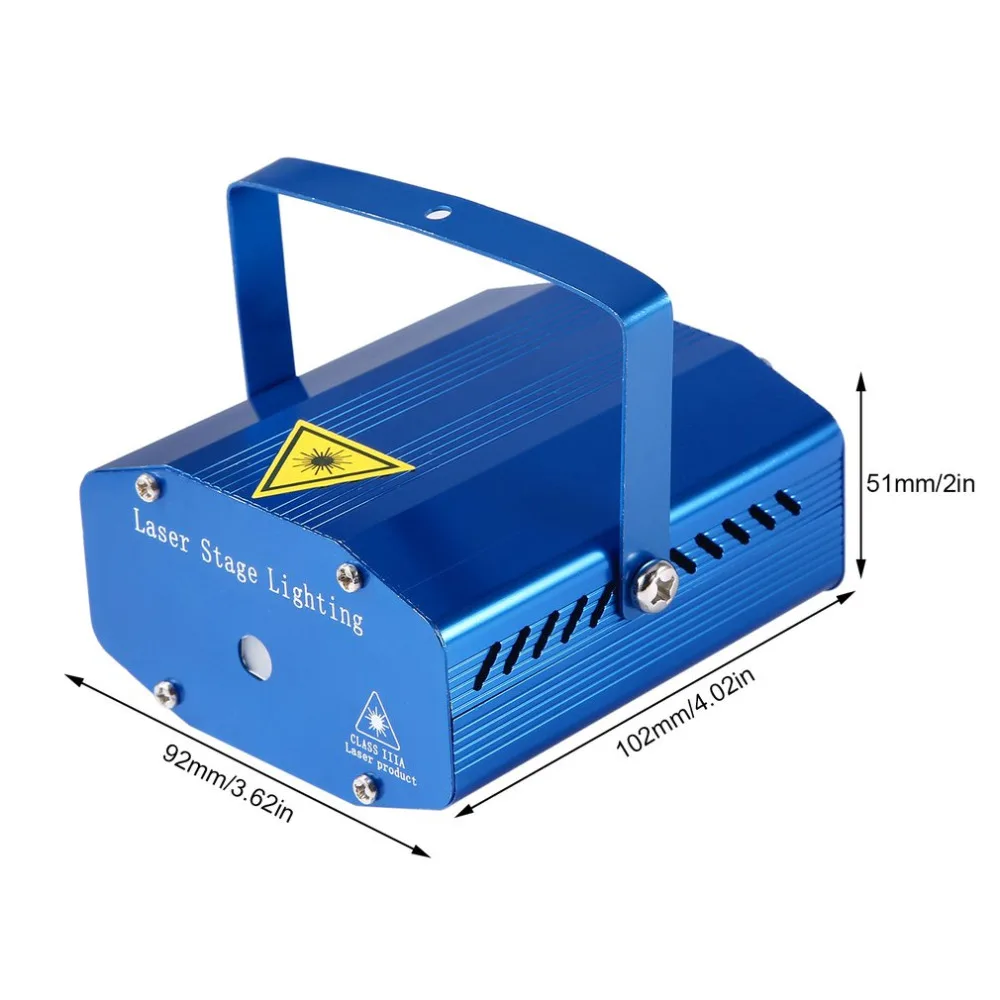 Mini Laser Stage Lighting Effect Projector Outdoor Christmas for Party Strobe Lights DJ Club Bar Pub Wedding EU US UK plug | Лампы и