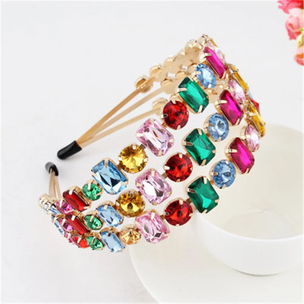 Роскошные дизайнерские женские повязки на голову красочные летние аксессуары