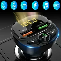 dual ports car qc3 0 fast charger bluetooth mp3 player wireless audio transmitter car radio audio adapter usb fast charging part