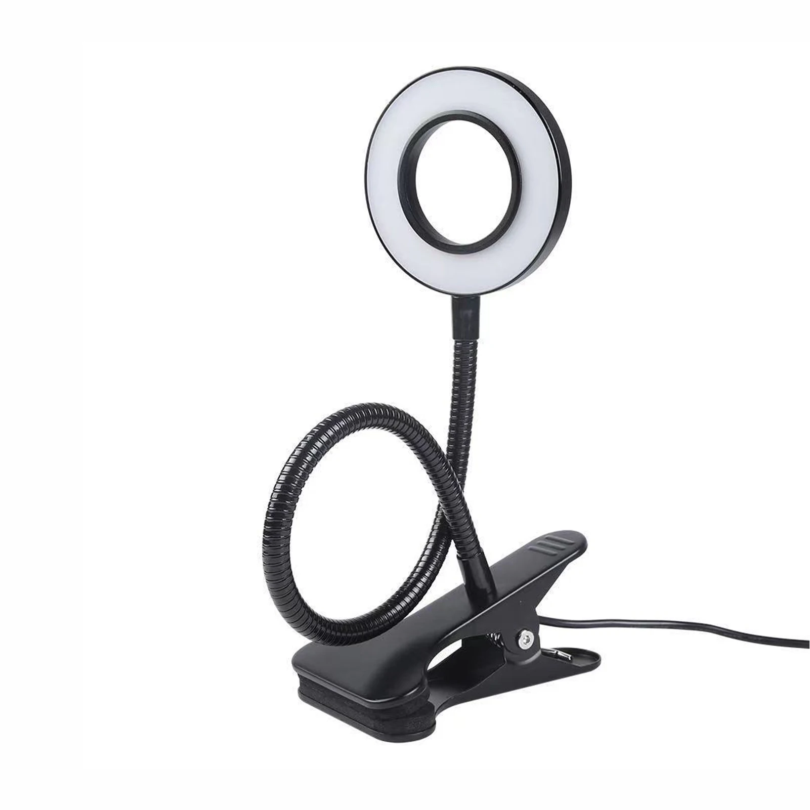 

Настольная лампа для фотосъемки с переключателем, приглушаемый гибкий светодиодный кольцевой светильник для спальни, чтения
