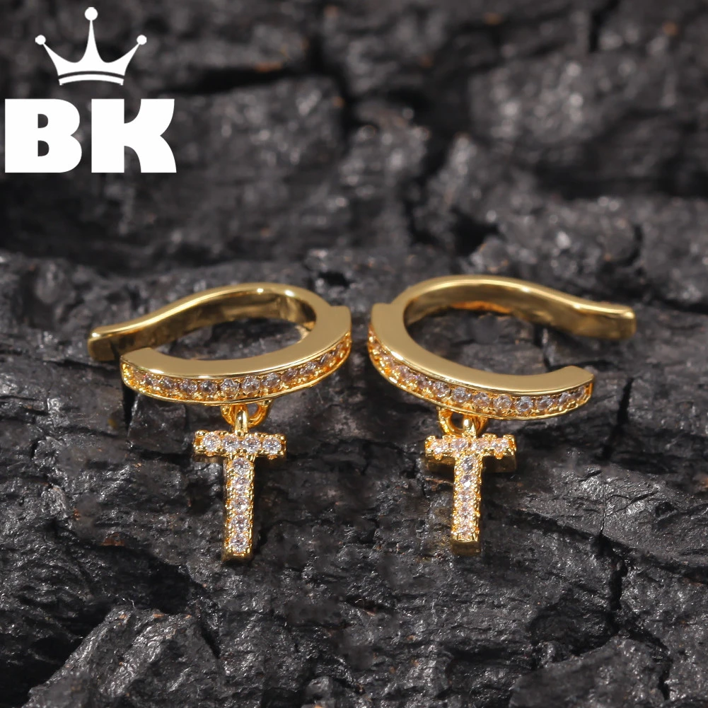 Роскошный циркониевый зажим для ушей BLING KING с микрозакрепкой Винтажный отверткой